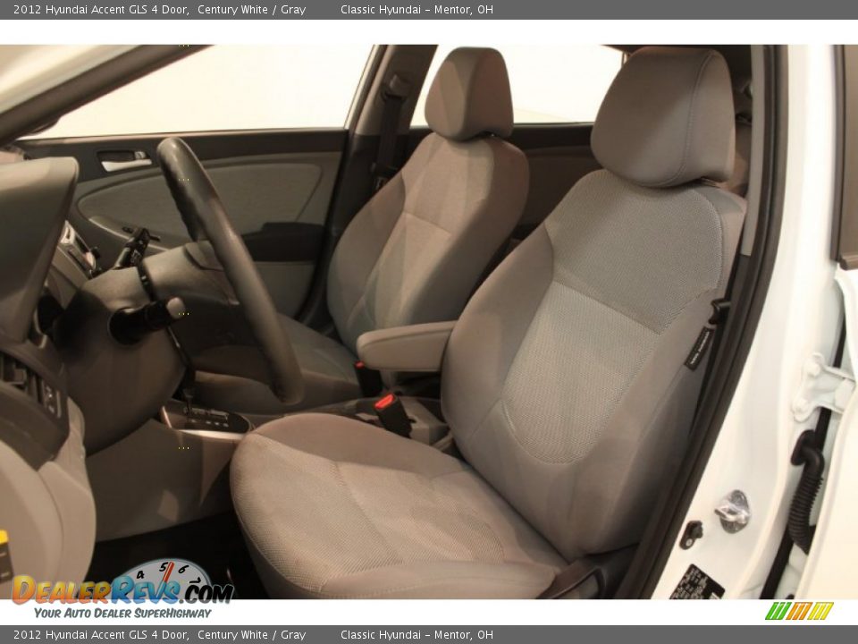 Gray Interior - 2012 Hyundai Accent GLS 4 Door Photo #5