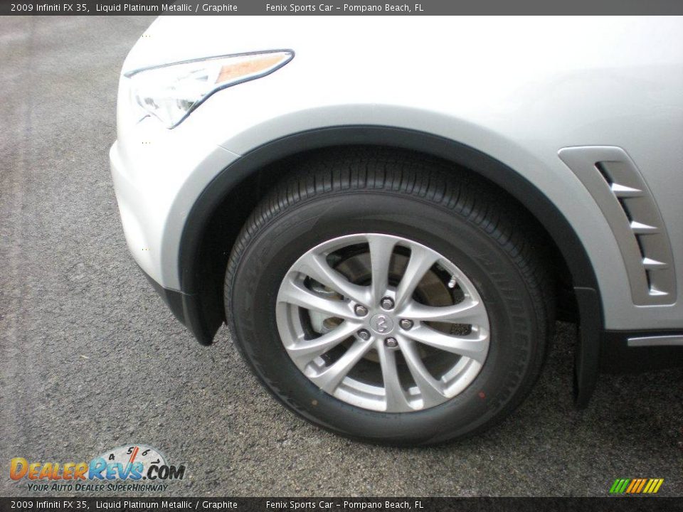 2009 Infiniti FX 35 Liquid Platinum Metallic / Graphite Photo #9