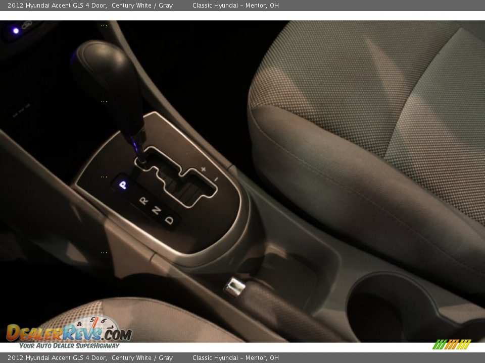 2012 Hyundai Accent GLS 4 Door Century White / Gray Photo #9