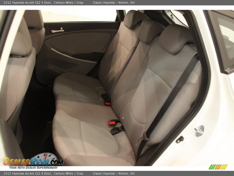 2012 Hyundai Accent GLS 4 Door Century White / Gray Photo #12