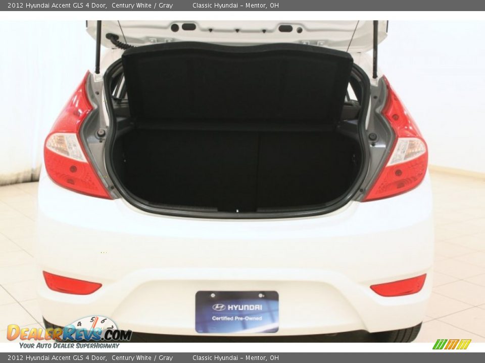 2012 Hyundai Accent GLS 4 Door Century White / Gray Photo #13