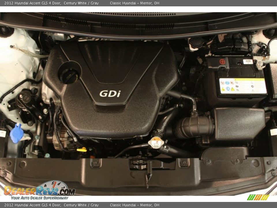 2012 Hyundai Accent GLS 4 Door 1.6 Liter GDI DOHC 16-Valve D-CVVT 4 Cylinder Engine Photo #14