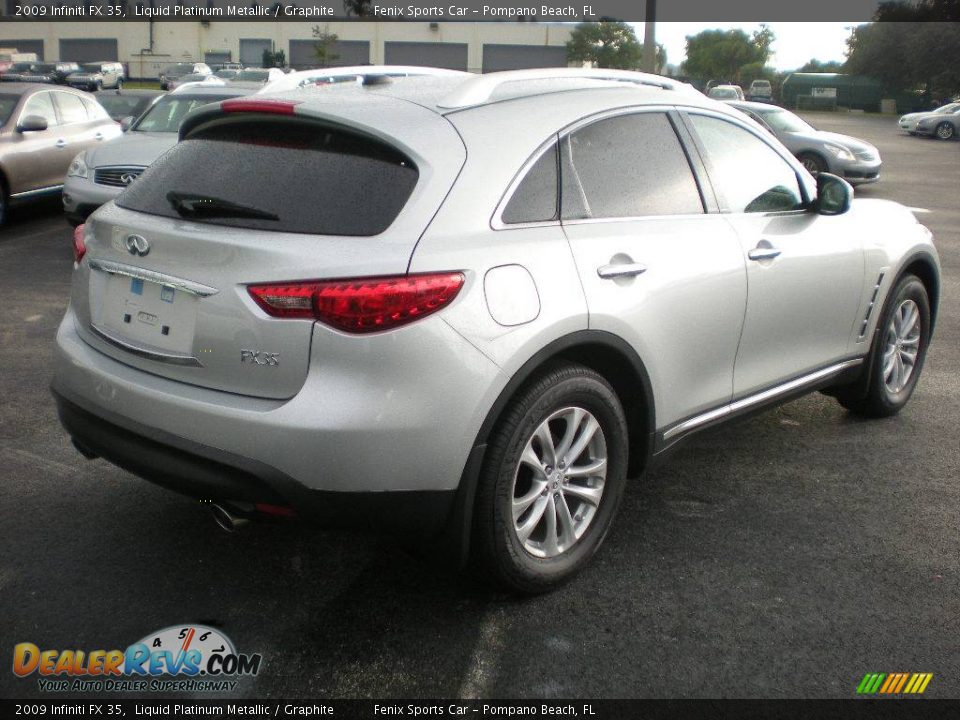 2009 Infiniti FX 35 Liquid Platinum Metallic / Graphite Photo #11