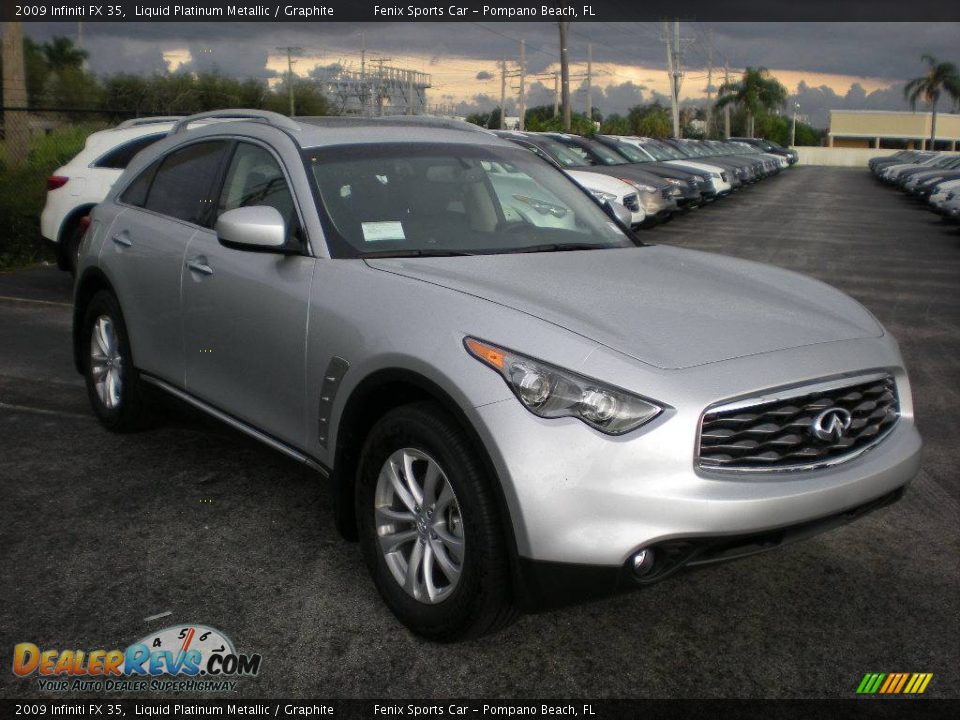 2009 Infiniti FX 35 Liquid Platinum Metallic / Graphite Photo #12