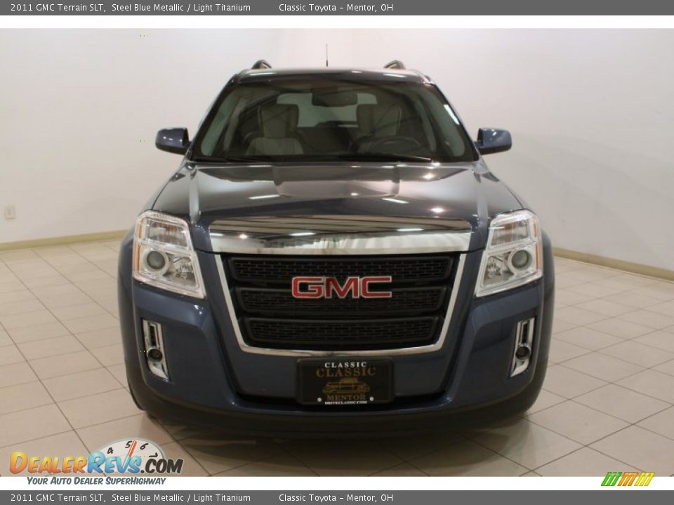 2011 GMC Terrain SLT Steel Blue Metallic / Light Titanium Photo #2