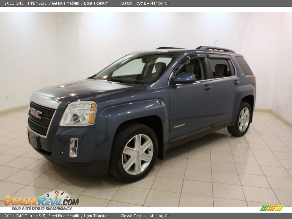 2011 GMC Terrain SLT Steel Blue Metallic / Light Titanium Photo #3