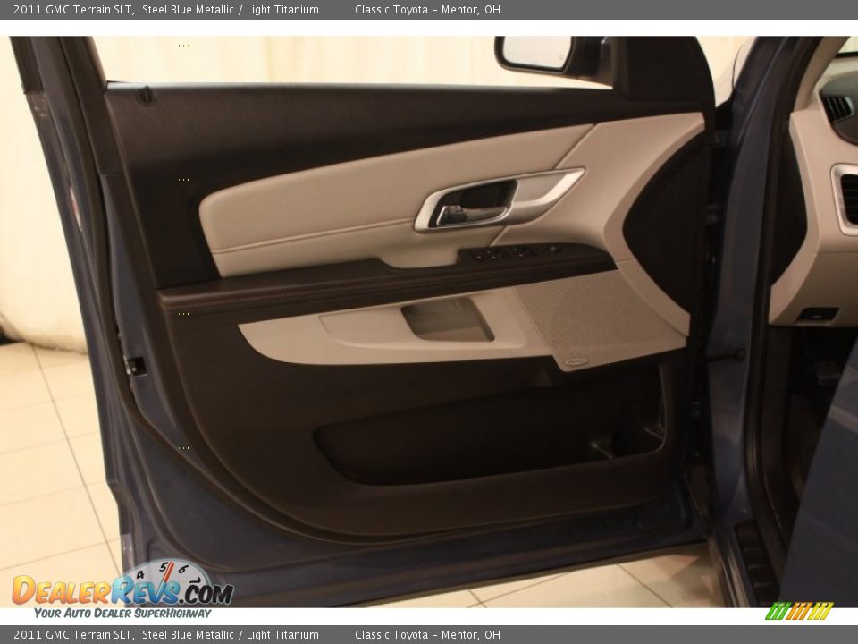 2011 GMC Terrain SLT Steel Blue Metallic / Light Titanium Photo #4