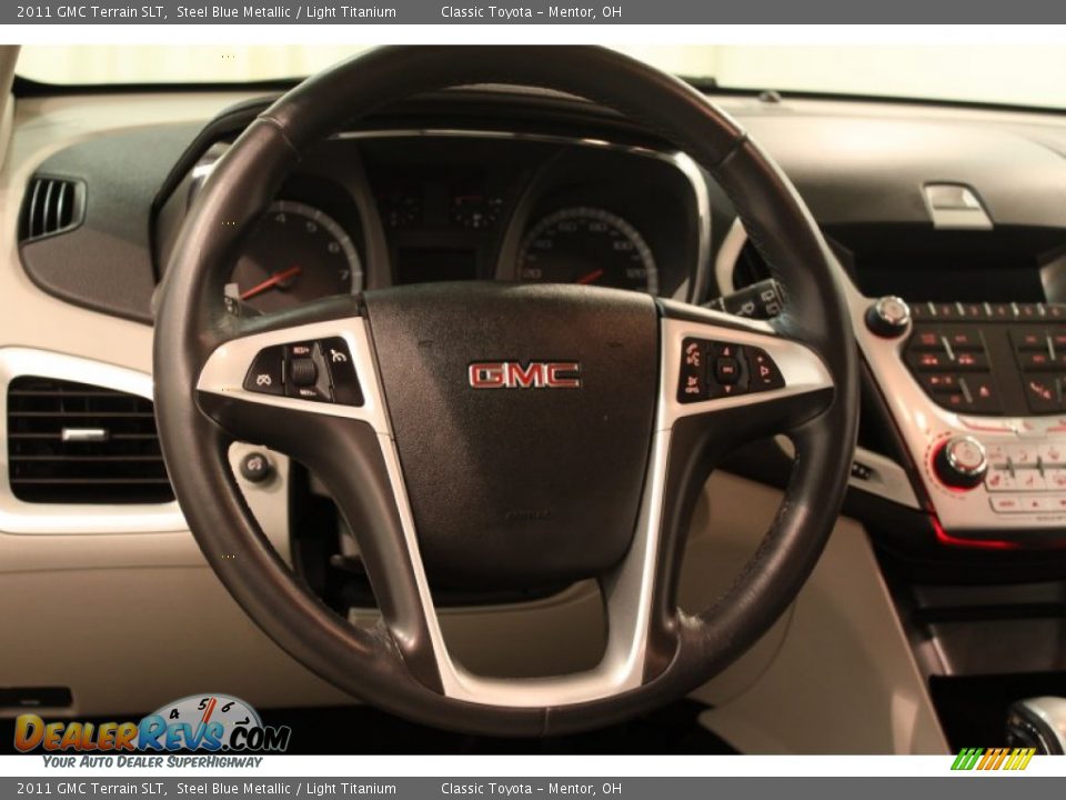 2011 GMC Terrain SLT Steel Blue Metallic / Light Titanium Photo #6