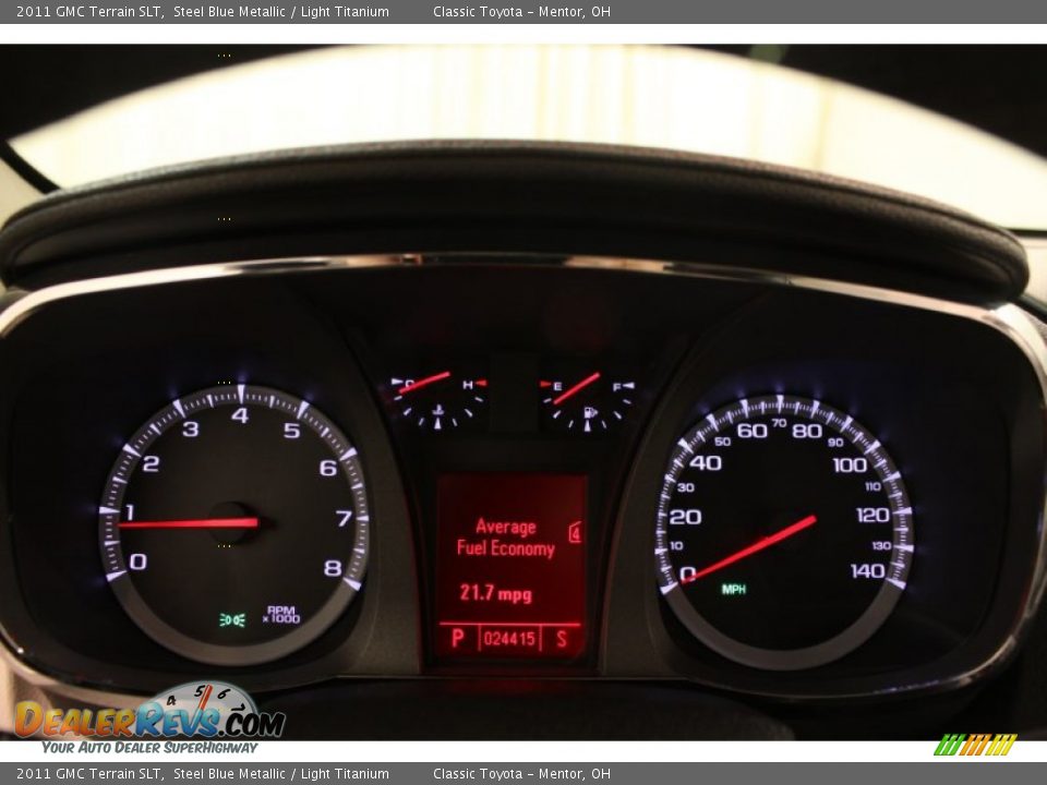 2011 GMC Terrain SLT Steel Blue Metallic / Light Titanium Photo #7