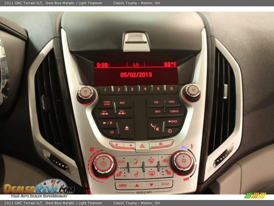 2011 GMC Terrain SLT Steel Blue Metallic / Light Titanium Photo #9