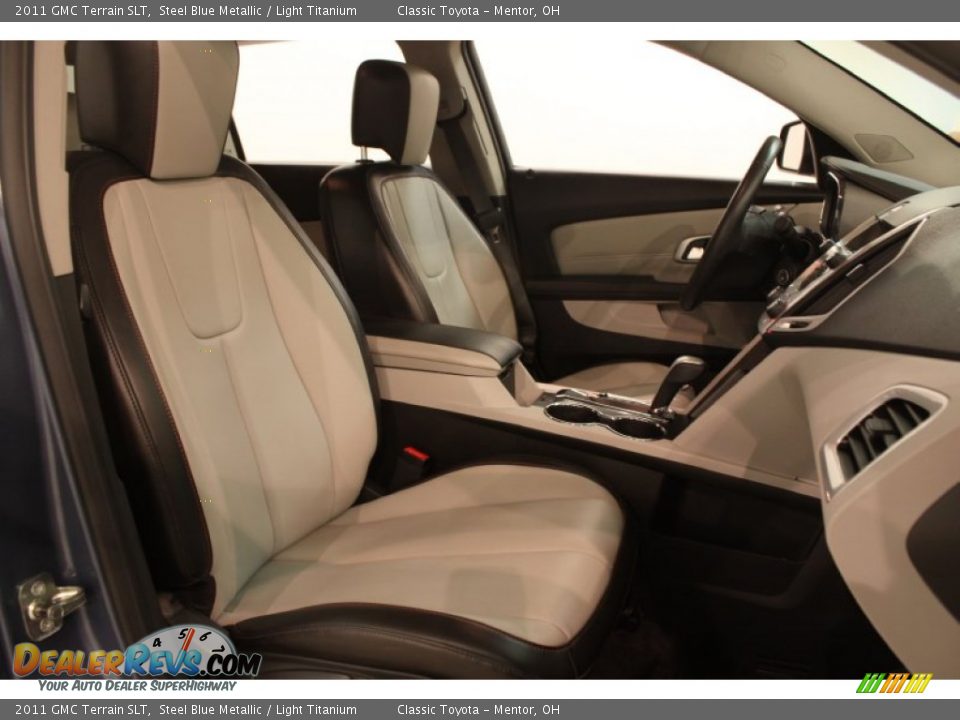 2011 GMC Terrain SLT Steel Blue Metallic / Light Titanium Photo #11
