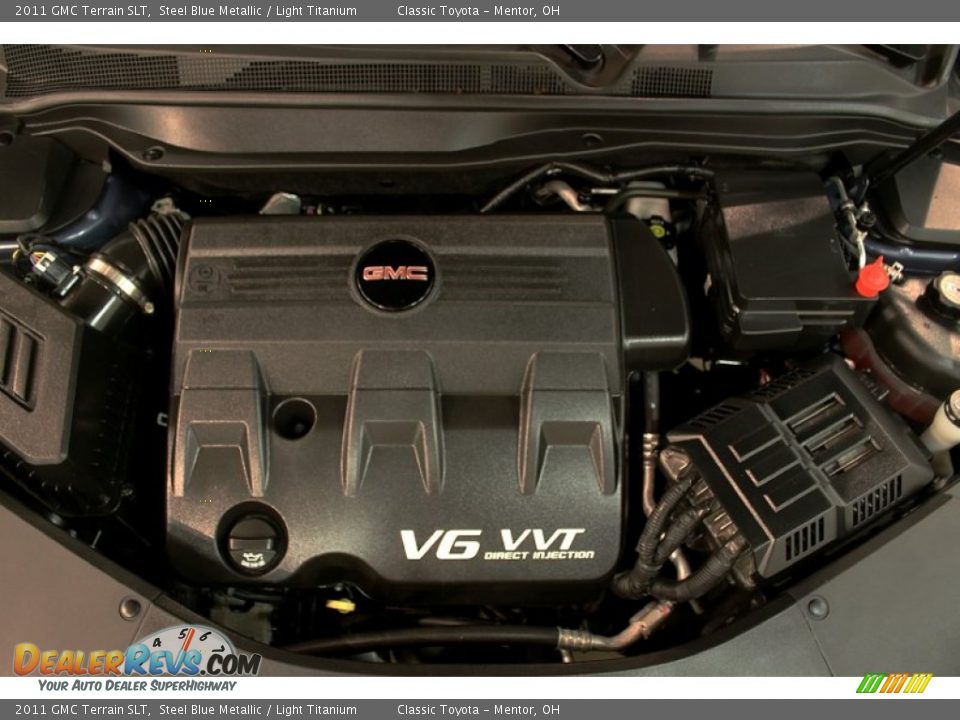 2011 GMC Terrain SLT Steel Blue Metallic / Light Titanium Photo #15