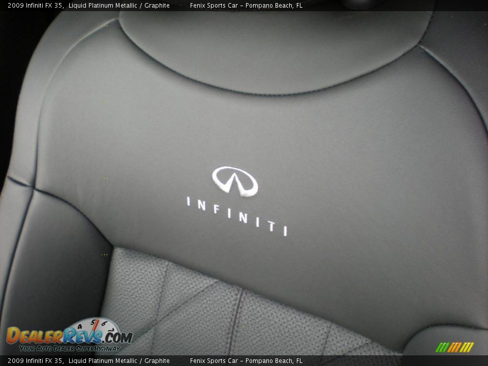 2009 Infiniti FX 35 Liquid Platinum Metallic / Graphite Photo #15