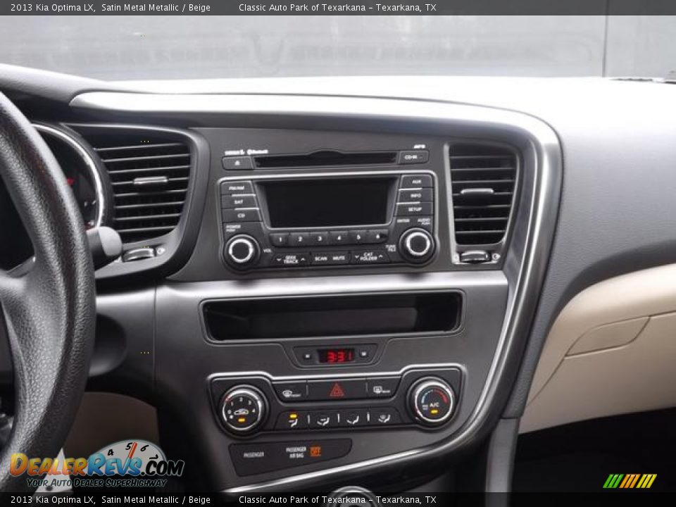 2013 Kia Optima LX Satin Metal Metallic / Beige Photo #13