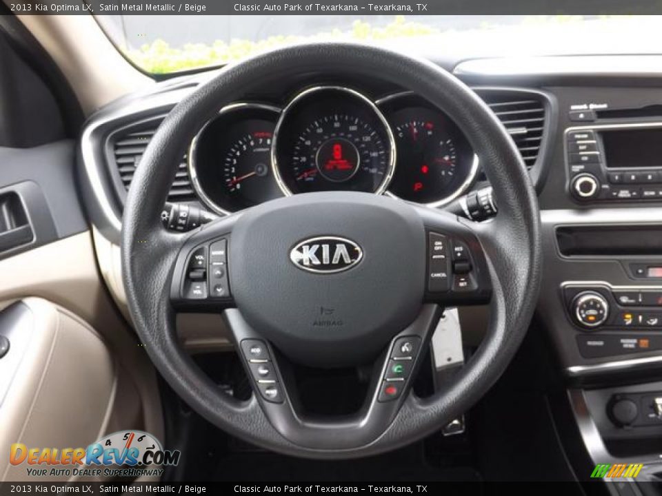 2013 Kia Optima LX Satin Metal Metallic / Beige Photo #14
