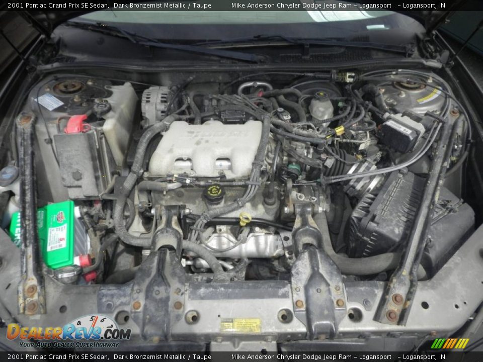 2001 Pontiac Grand Prix SE Sedan Dark Bronzemist Metallic / Taupe Photo #10