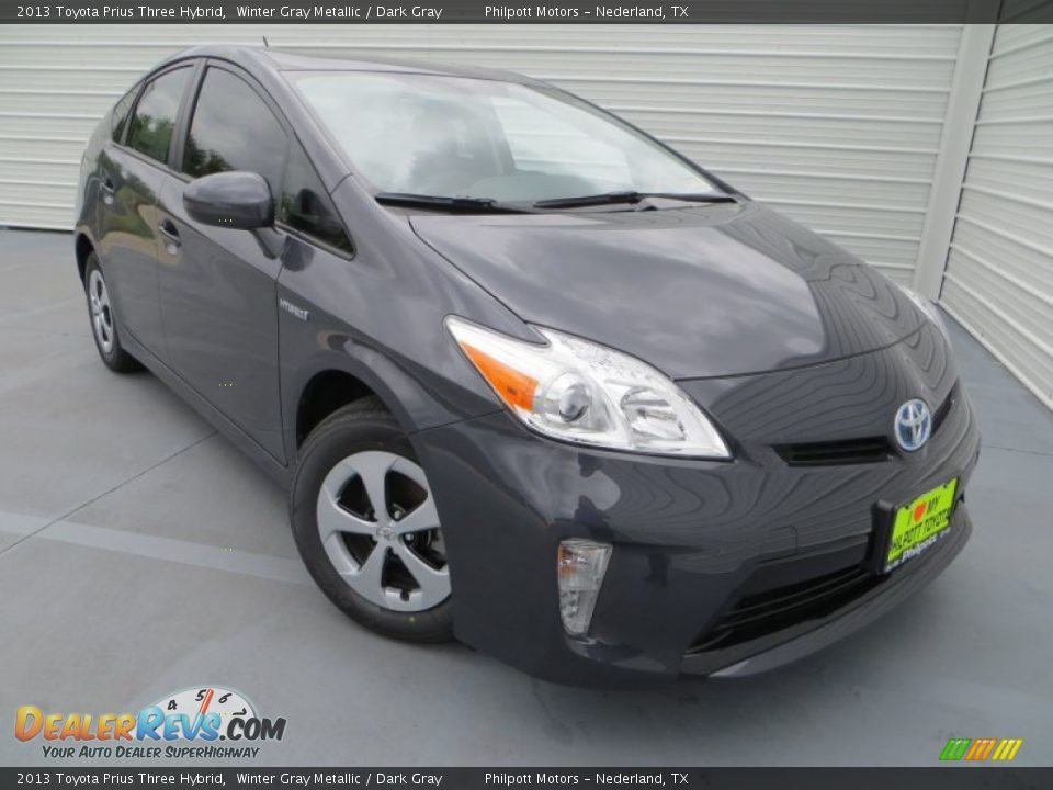 2013 Toyota Prius Three Hybrid Winter Gray Metallic / Dark Gray Photo #1