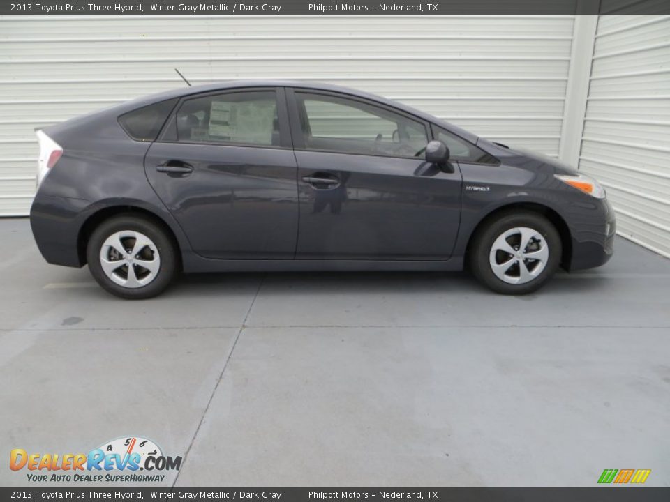 2013 Toyota Prius Three Hybrid Winter Gray Metallic / Dark Gray Photo #3