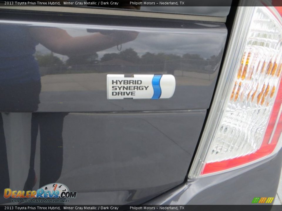 2013 Toyota Prius Three Hybrid Winter Gray Metallic / Dark Gray Photo #7