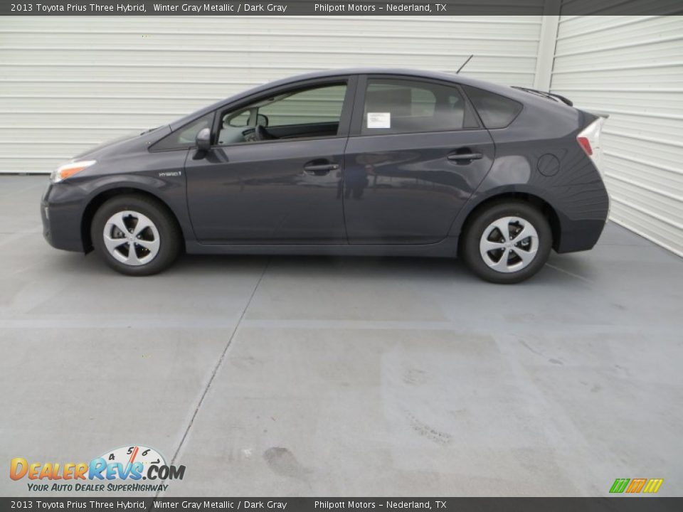 Winter Gray Metallic 2013 Toyota Prius Three Hybrid Photo #8