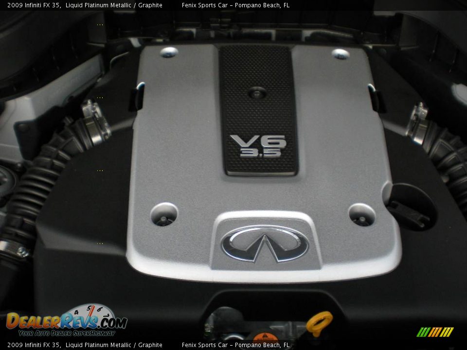 2009 Infiniti FX 35 Liquid Platinum Metallic / Graphite Photo #23
