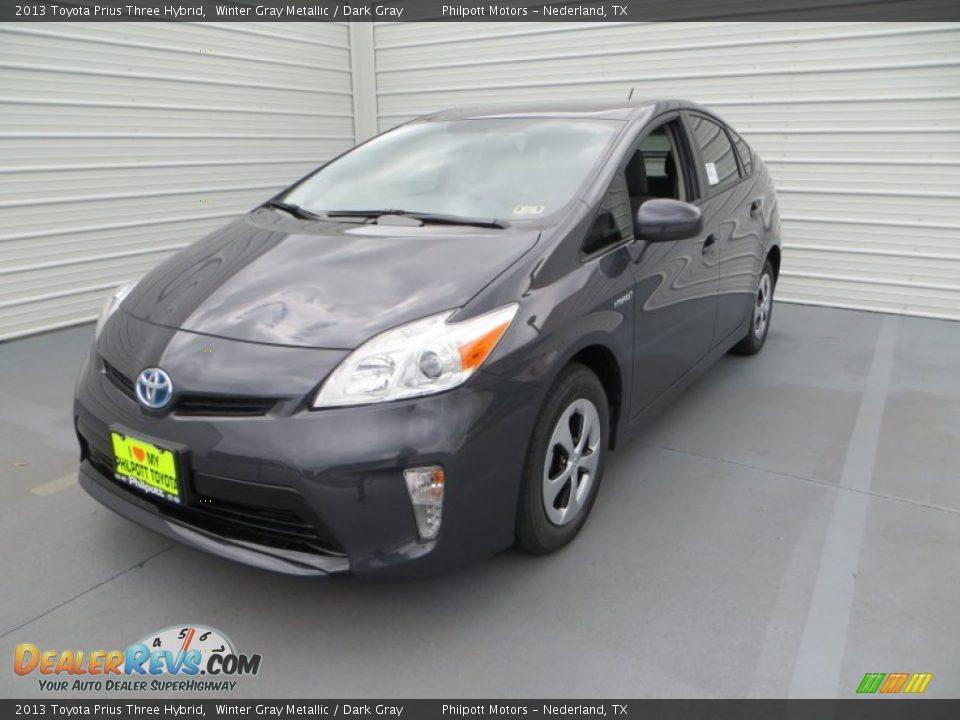 2013 Toyota Prius Three Hybrid Winter Gray Metallic / Dark Gray Photo #9