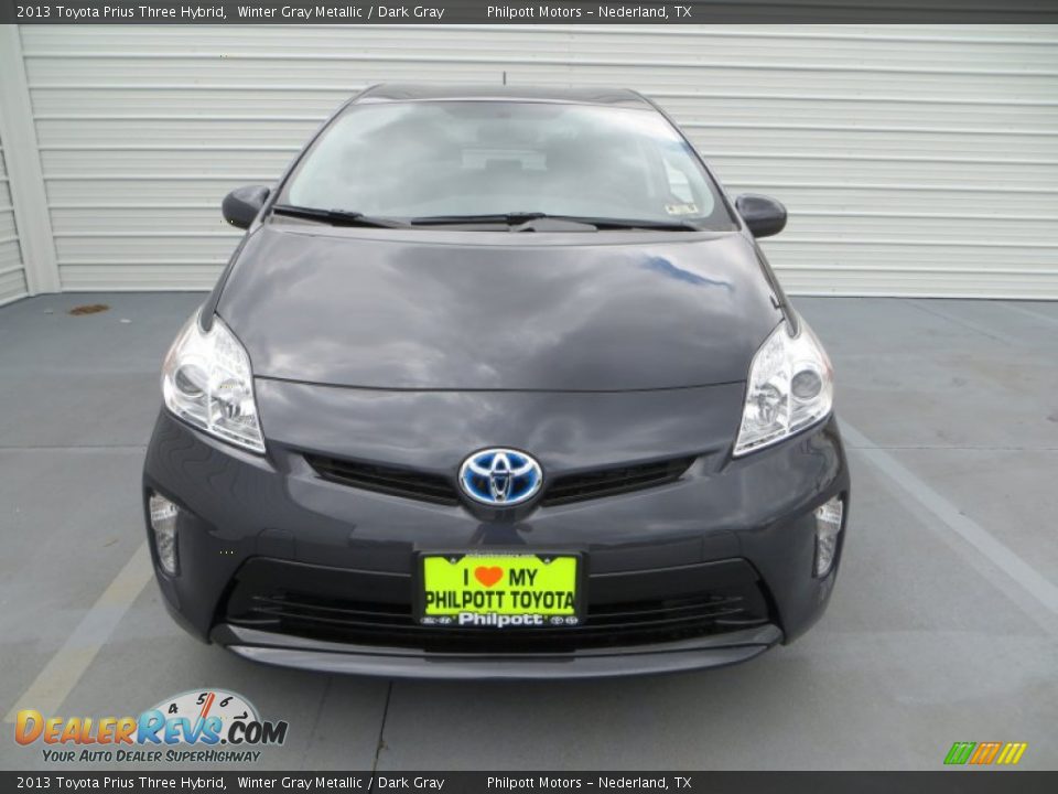 2013 Toyota Prius Three Hybrid Winter Gray Metallic / Dark Gray Photo #10