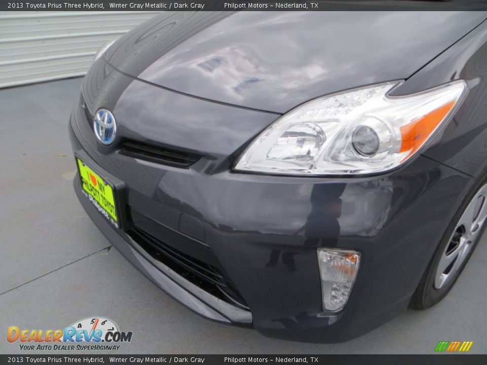 2013 Toyota Prius Three Hybrid Winter Gray Metallic / Dark Gray Photo #12