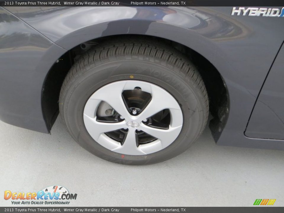 2013 Toyota Prius Three Hybrid Winter Gray Metallic / Dark Gray Photo #13