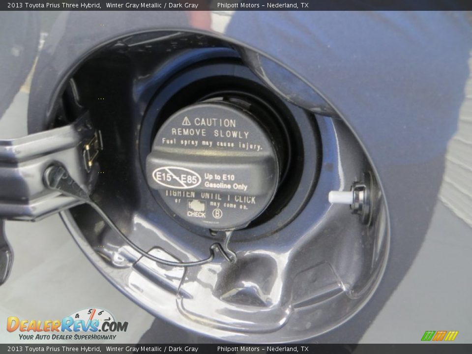 2013 Toyota Prius Three Hybrid Winter Gray Metallic / Dark Gray Photo #16