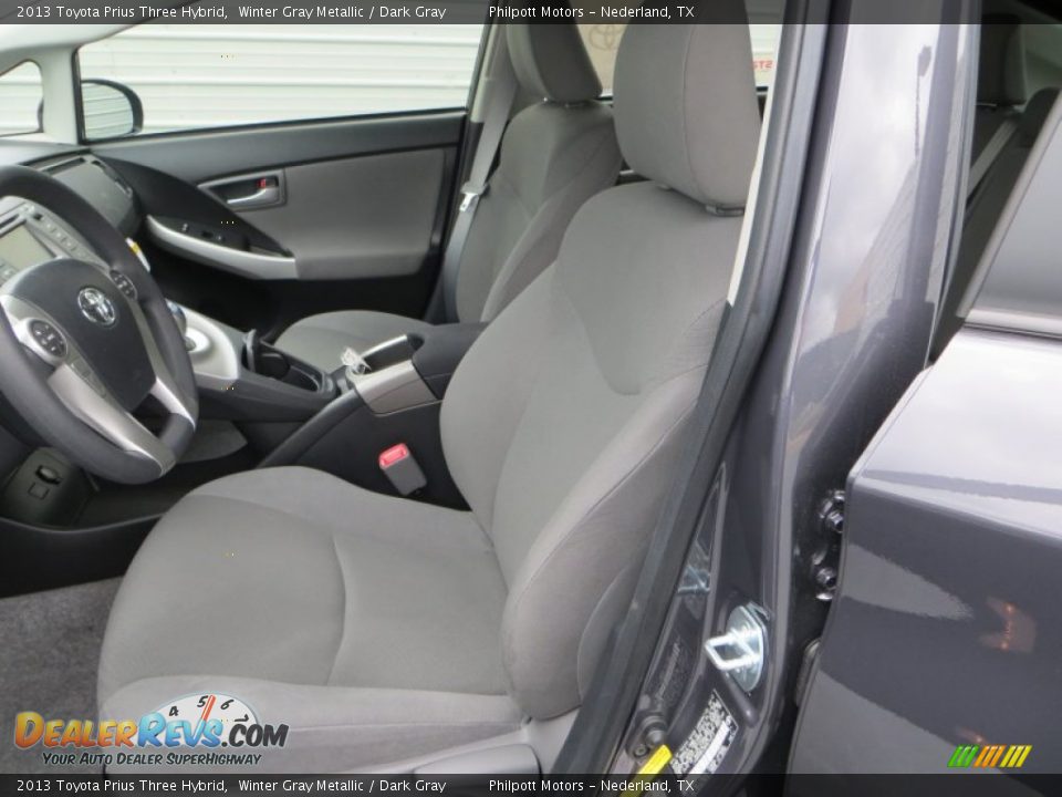 2013 Toyota Prius Three Hybrid Winter Gray Metallic / Dark Gray Photo #23