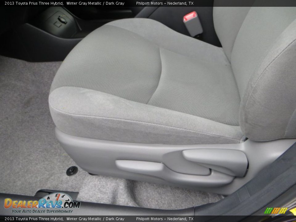2013 Toyota Prius Three Hybrid Winter Gray Metallic / Dark Gray Photo #24