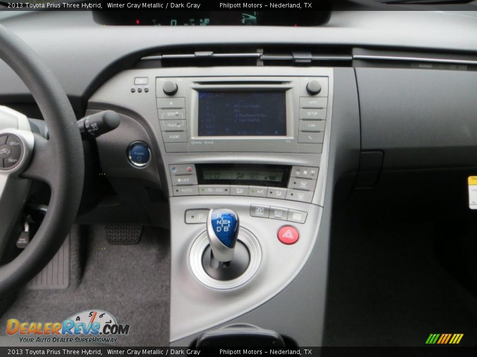 2013 Toyota Prius Three Hybrid Winter Gray Metallic / Dark Gray Photo #26