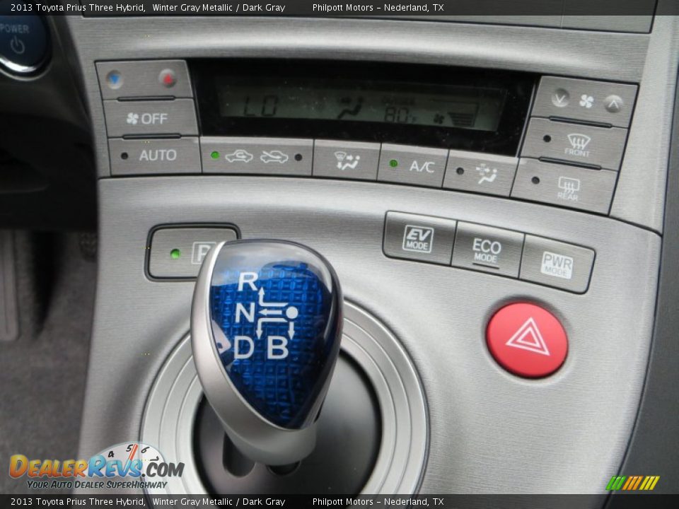 2013 Toyota Prius Three Hybrid Winter Gray Metallic / Dark Gray Photo #28
