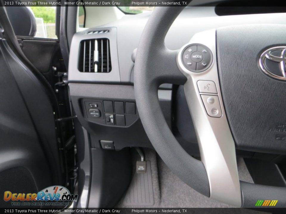 2013 Toyota Prius Three Hybrid Winter Gray Metallic / Dark Gray Photo #31