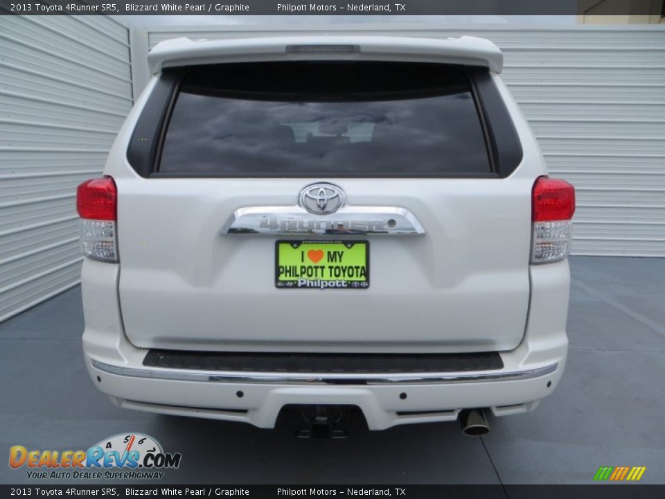 2013 Toyota 4Runner SR5 Blizzard White Pearl / Graphite Photo #5