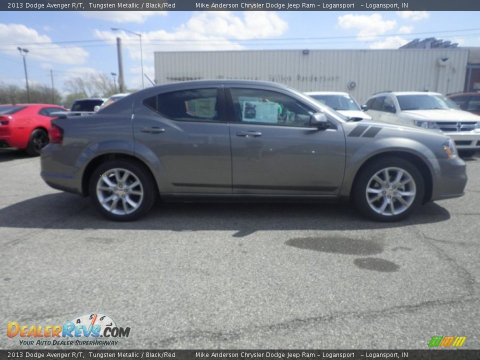 2013 Dodge Avenger R/T Tungsten Metallic / Black/Red Photo #2