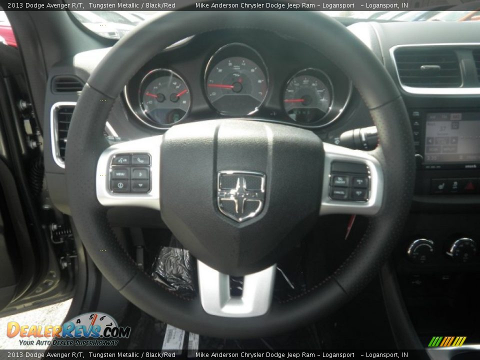 2013 Dodge Avenger R/T Tungsten Metallic / Black/Red Photo #6
