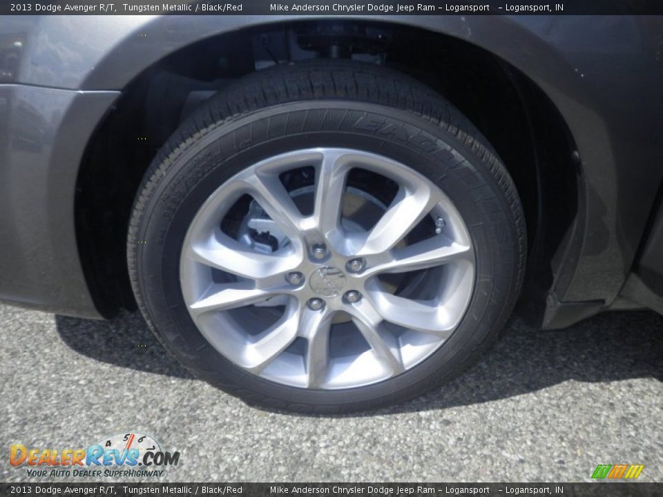 2013 Dodge Avenger R/T Tungsten Metallic / Black/Red Photo #15