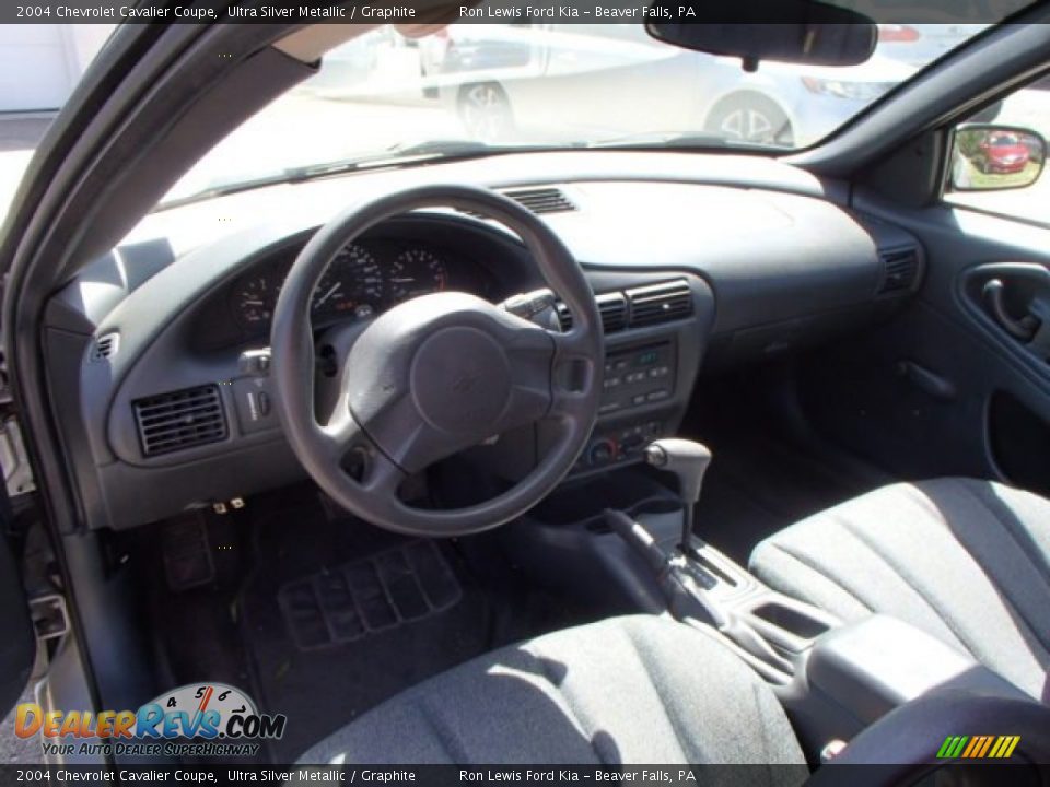 2004 Chevrolet Cavalier Coupe Ultra Silver Metallic / Graphite Photo #10