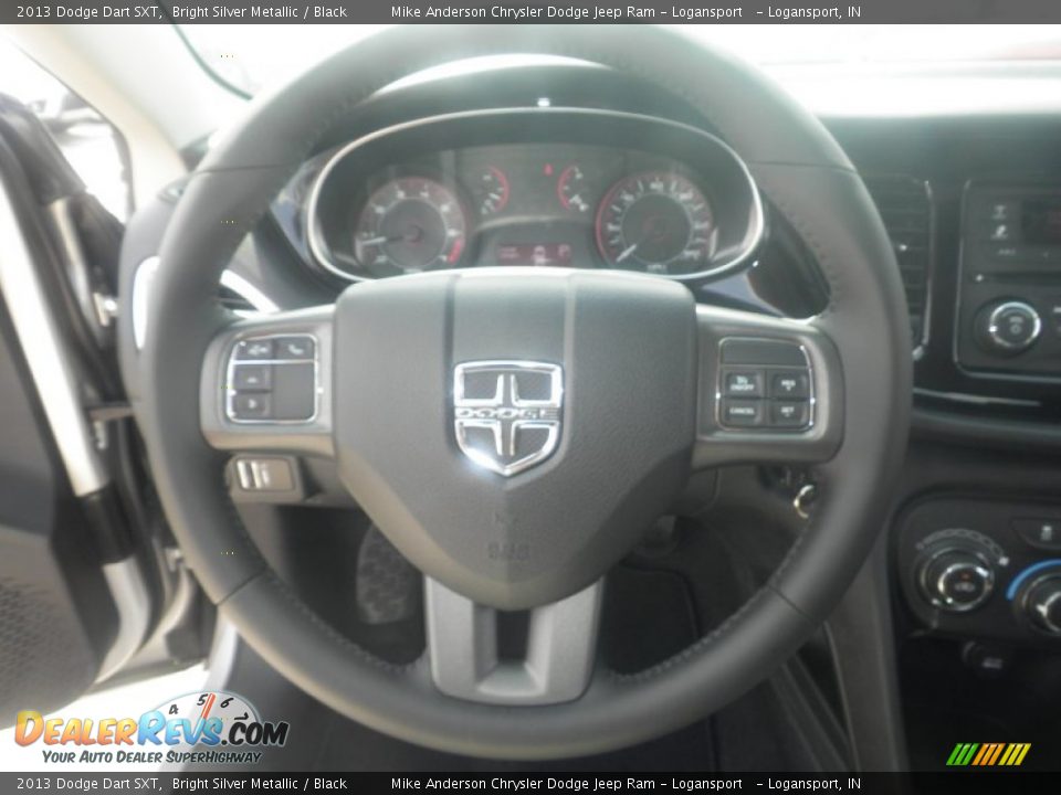 2013 Dodge Dart SXT Bright Silver Metallic / Black Photo #6