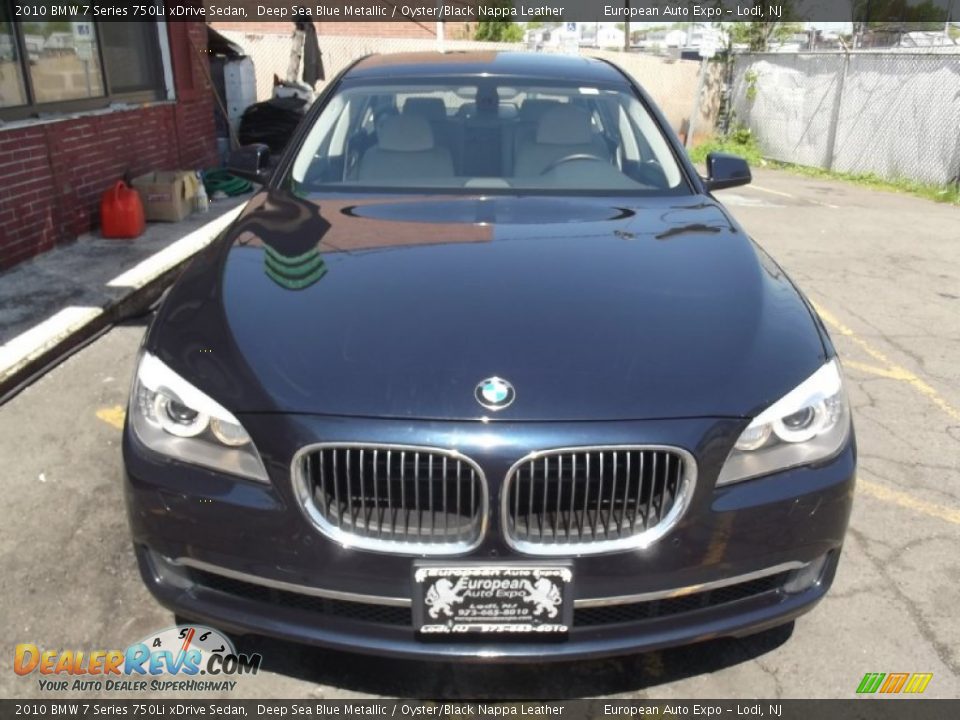 2010 BMW 7 Series 750Li xDrive Sedan Deep Sea Blue Metallic / Oyster/Black Nappa Leather Photo #6