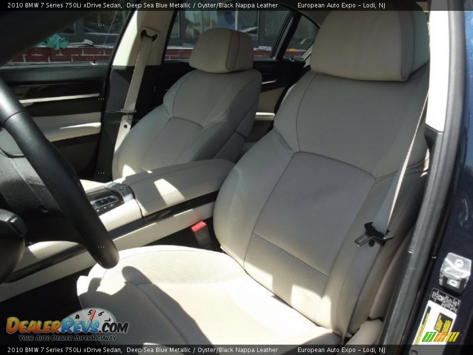 2010 BMW 7 Series 750Li xDrive Sedan Deep Sea Blue Metallic / Oyster/Black Nappa Leather Photo #8