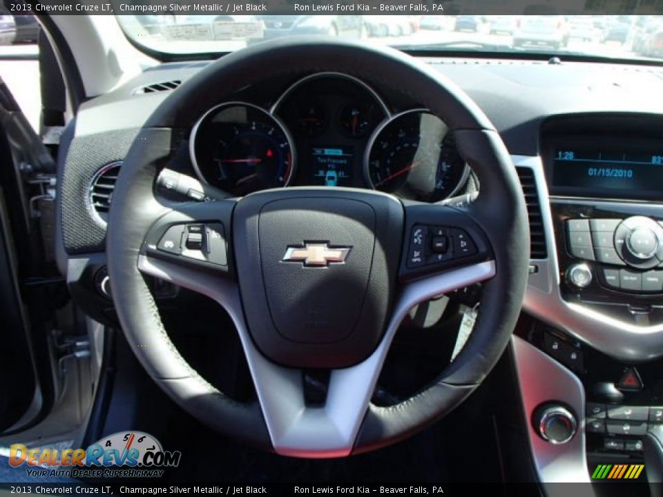 2013 Chevrolet Cruze LT Champagne Silver Metallic / Jet Black Photo #18