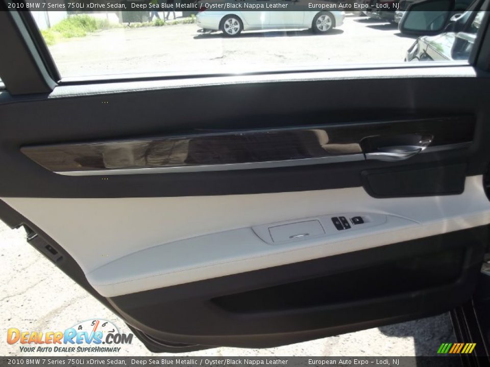 2010 BMW 7 Series 750Li xDrive Sedan Deep Sea Blue Metallic / Oyster/Black Nappa Leather Photo #12