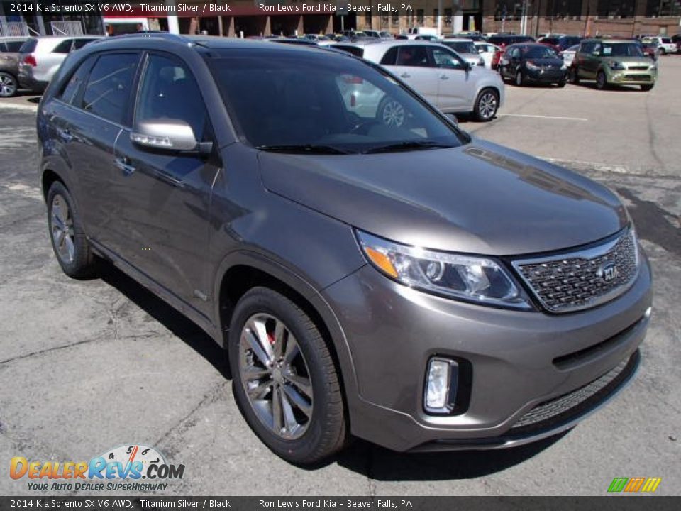 2014 Kia Sorento SX V6 AWD Titanium Silver / Black Photo #2