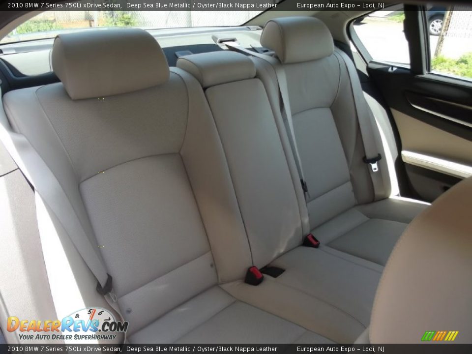 2010 BMW 7 Series 750Li xDrive Sedan Deep Sea Blue Metallic / Oyster/Black Nappa Leather Photo #14