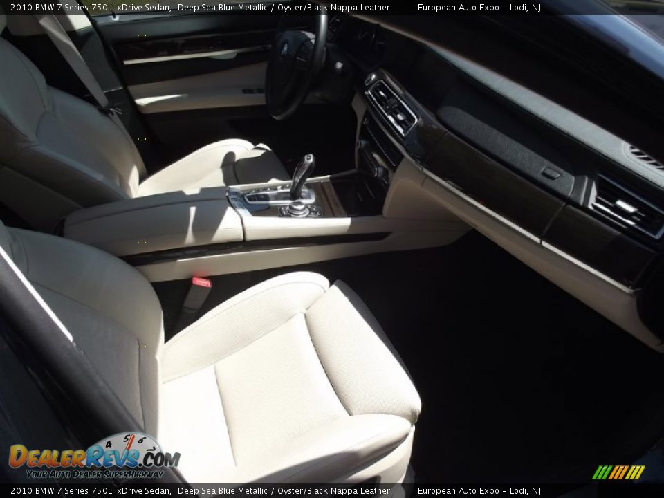 2010 BMW 7 Series 750Li xDrive Sedan Deep Sea Blue Metallic / Oyster/Black Nappa Leather Photo #16