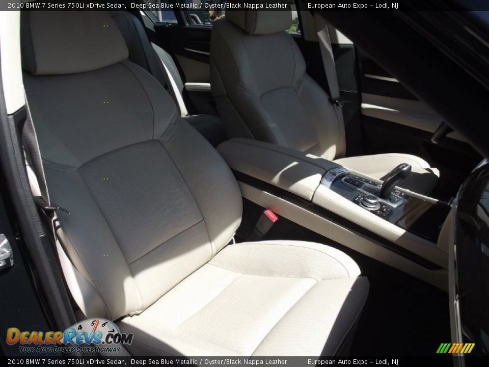 2010 BMW 7 Series 750Li xDrive Sedan Deep Sea Blue Metallic / Oyster/Black Nappa Leather Photo #17