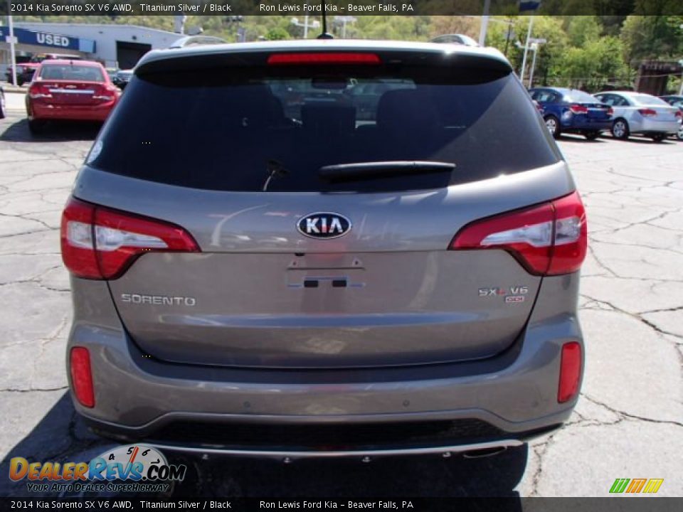 2014 Kia Sorento SX V6 AWD Titanium Silver / Black Photo #7